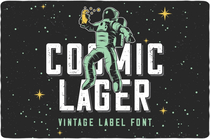Cosmic Lager (+Bonus) Font Download
