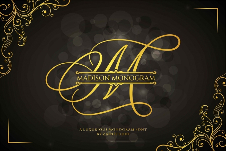 Madison Monogram Font Download