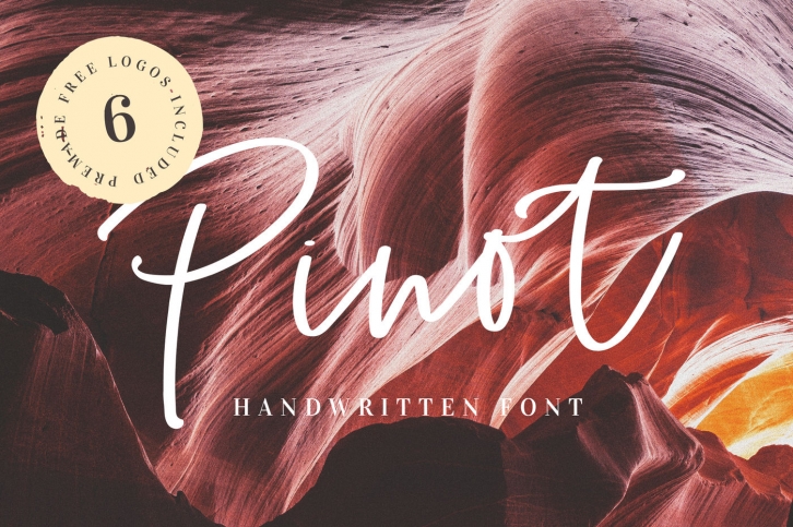 Pinot Handwritten Font & Logos Font Download