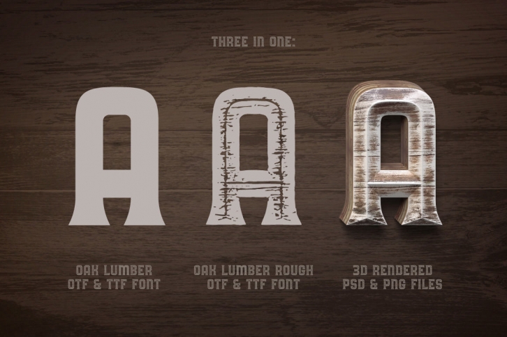 Oak Lumber Font Font Download