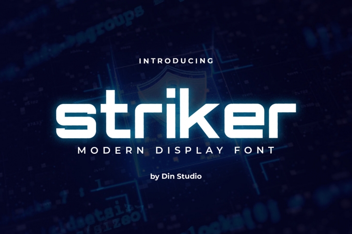 Striker-Modern Display Font Font Download