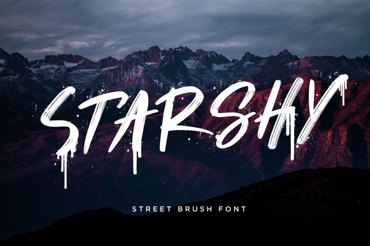 Starshy Street Brush Font Download