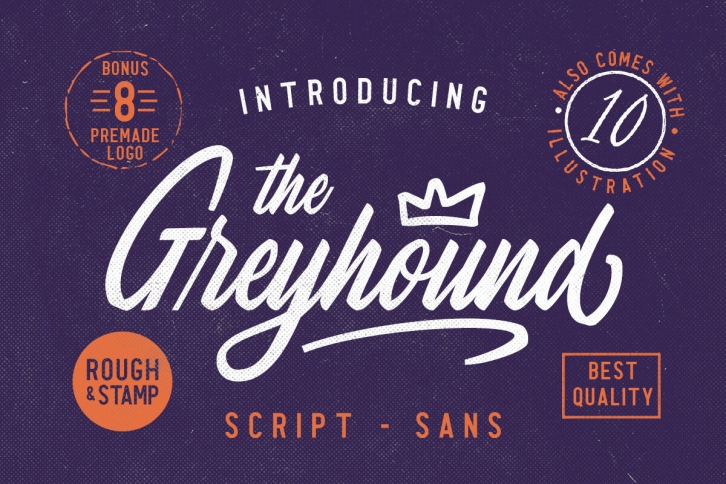 The Greyhound - Font Duo (+BONUS) Font Download