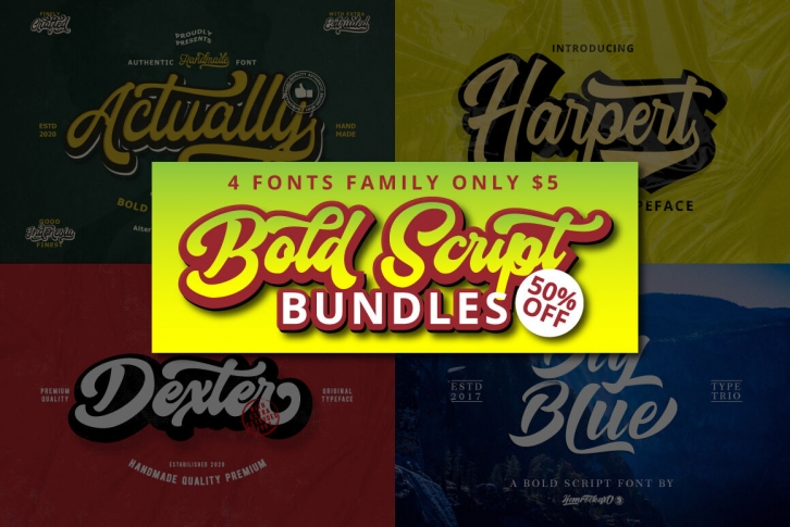 Bold Script Bundles Font Download