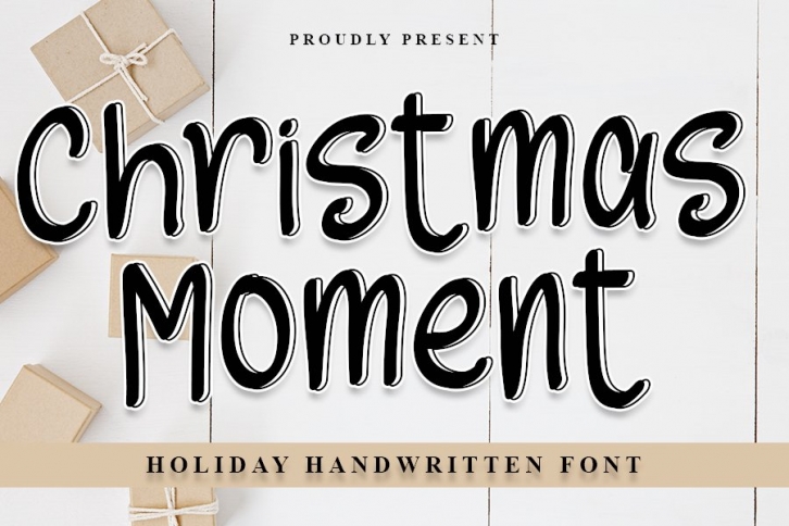 Christmas Moments - Holiday Handwritten Font Font Download
