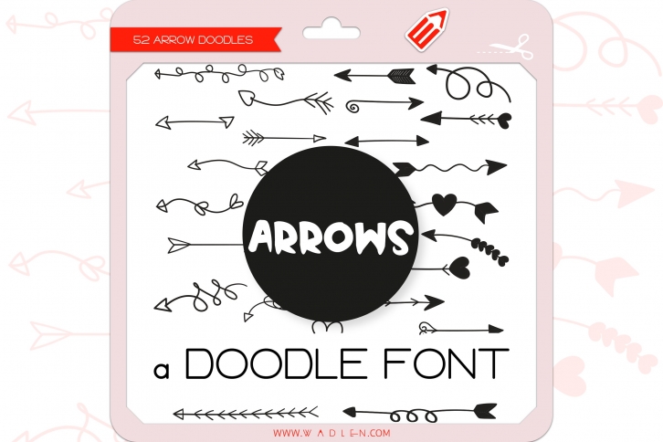 Arrow Doodles - Dingbats Font Font Download