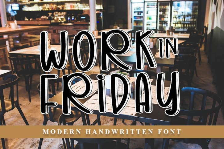 Work In Friday - Modern Handwritten Font Font Download