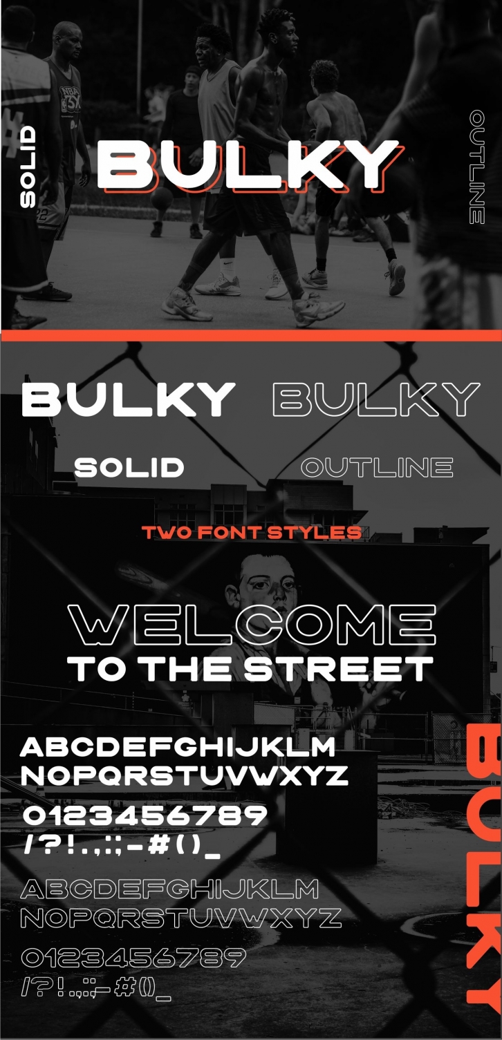 BULKY. Display typeface, 2 styles. Font Download
