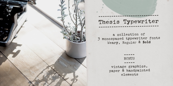 Thesis Typewriter Font Download