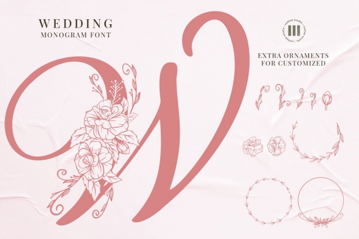 Wedding Monogram Font Font Download