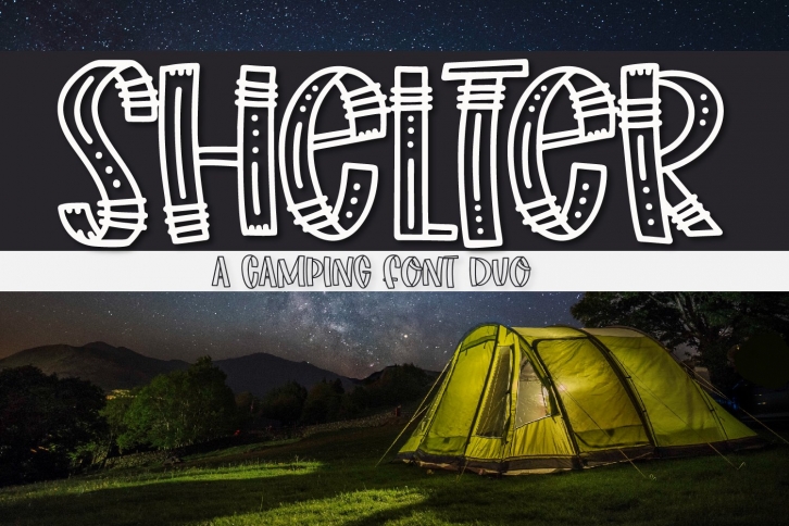 Shelter - A Fun Adventurers Font Duo! Font Download