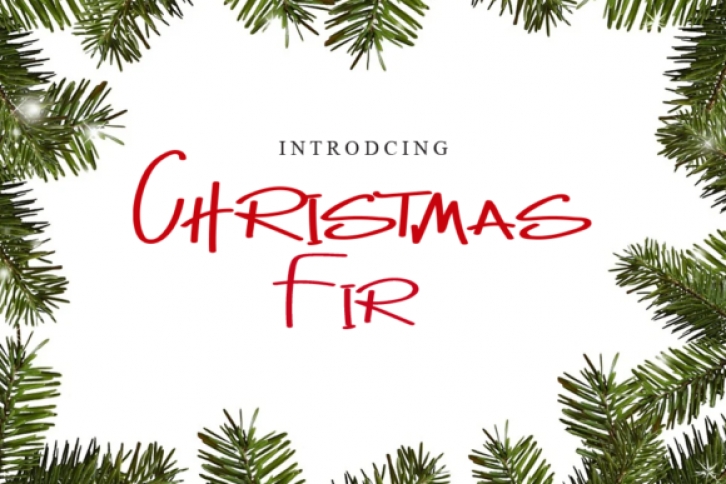 Christmas Fir Font Download