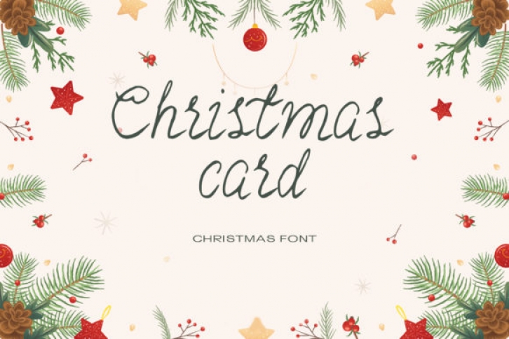 Christmas Card Font Download
