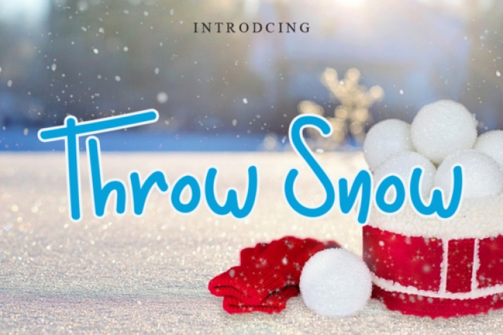 Throw Snow Font Download