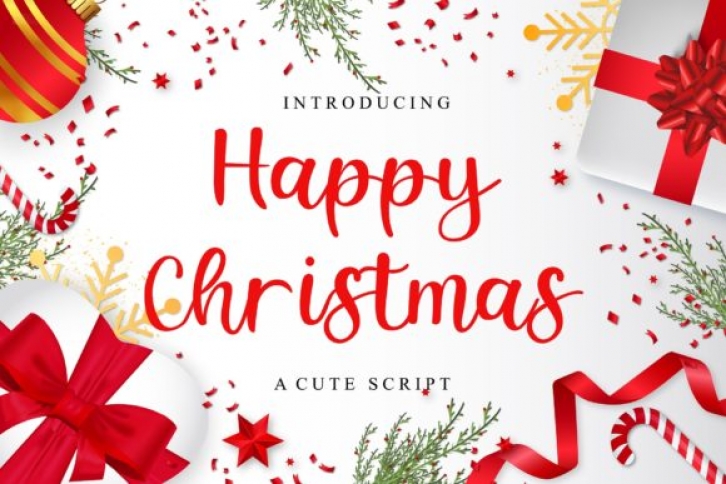 Happy Christmas Font Download