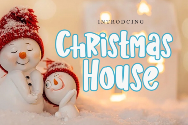 Christmas House Font Download