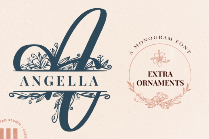 Angella Monogram Font Download