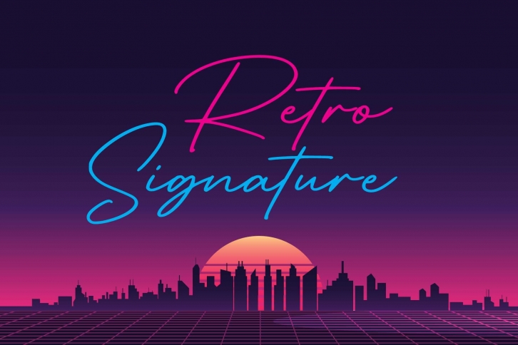 Retro Signature Font Download