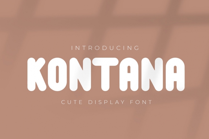 Kontana - Cute Display Font Font Download
