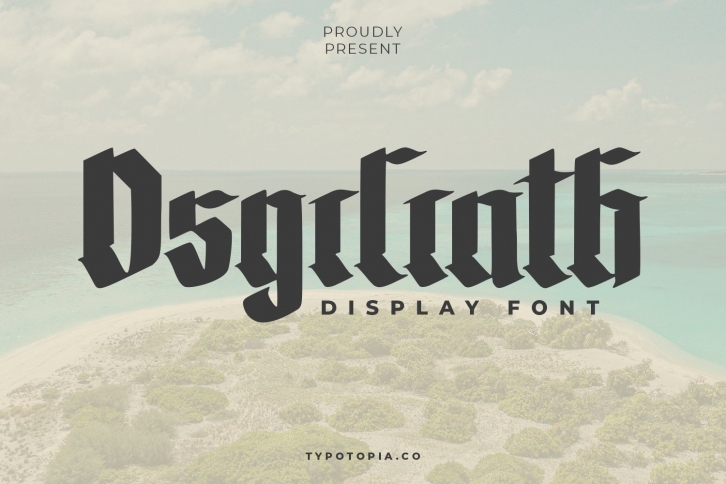 The Osgiliath Display Font Font Download