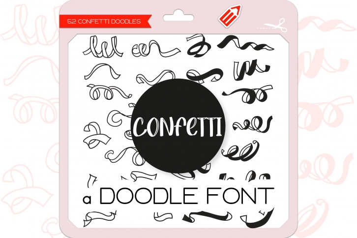 Confetti Doodles - Dingbats Font Font Download