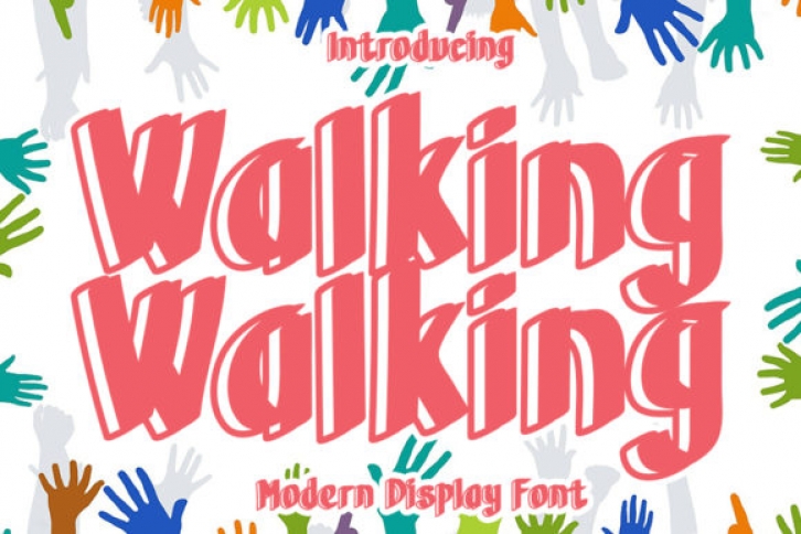 Walking Walking Font Download
