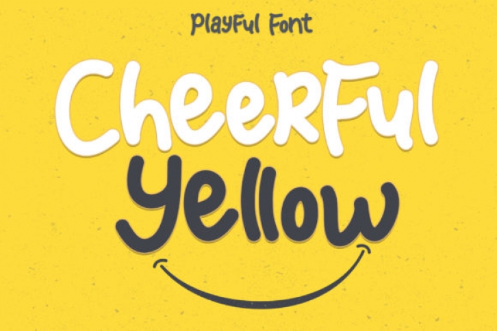 Cheerful Yellow Font Download