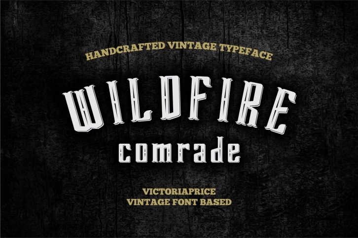 Wildfire covered victoriaprice vintage font Font Download