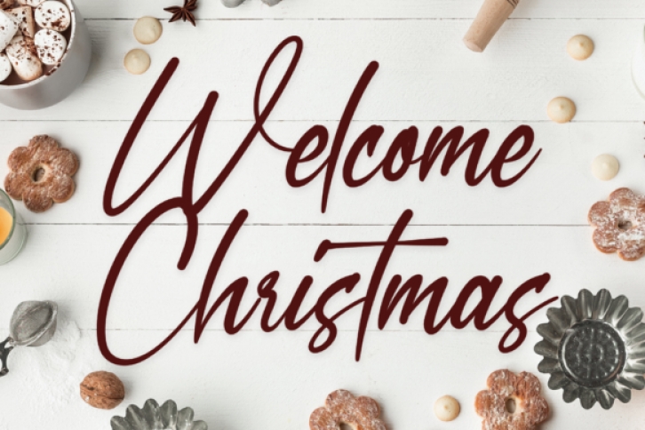 Welcome Christmas Font Download
