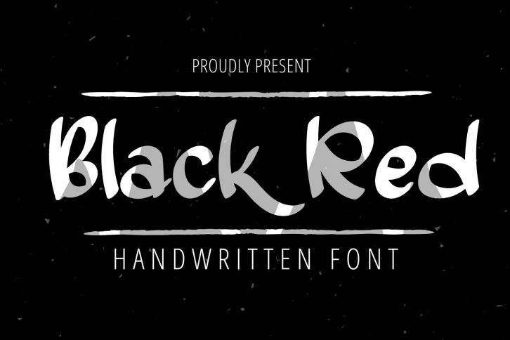 Black Red-Elegant Handwritten Font Font Download