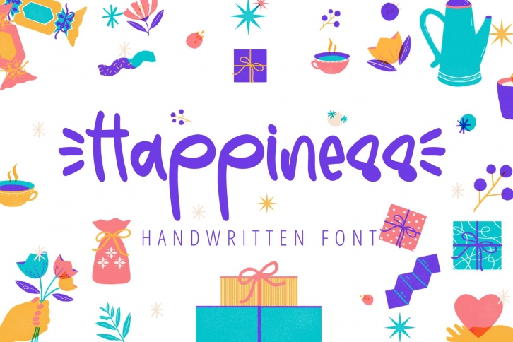 Happiness-Quirky Handwritten Font Font Download