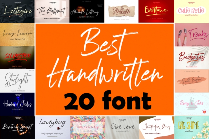 Best Handwritten Font Bundle Font Download