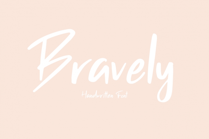 Bravely - Handwritten Font Font Download