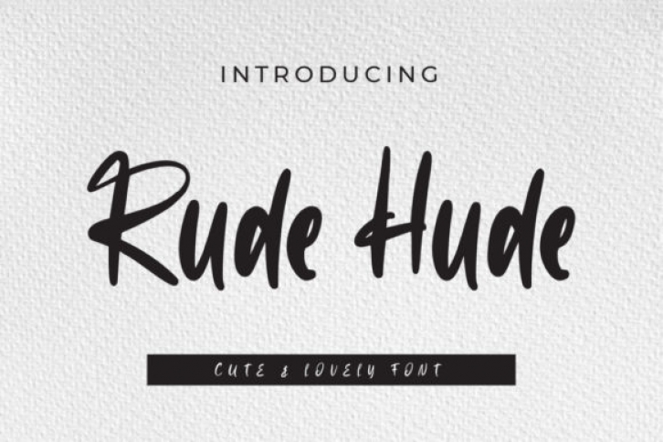 Rude Hude Font Download