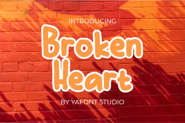 Broken Heart Font Download