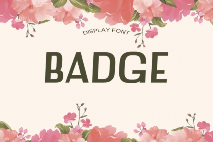 Badge Font Download