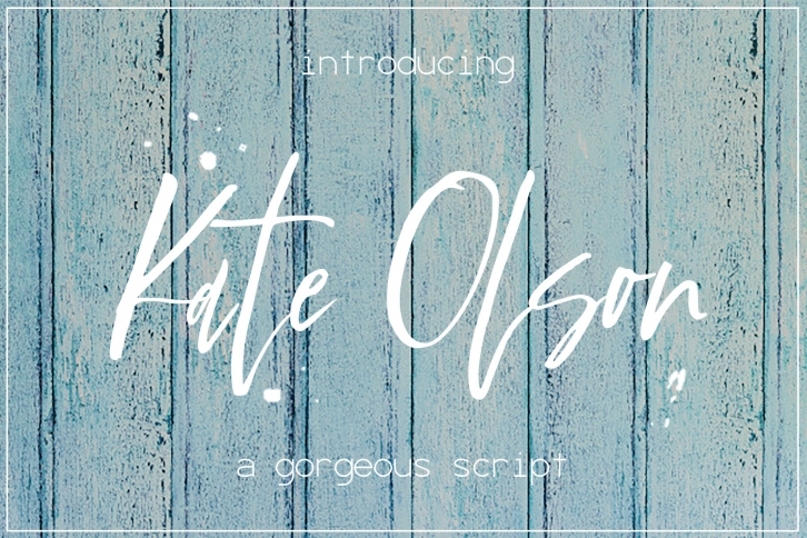 Kate Olson Font Download