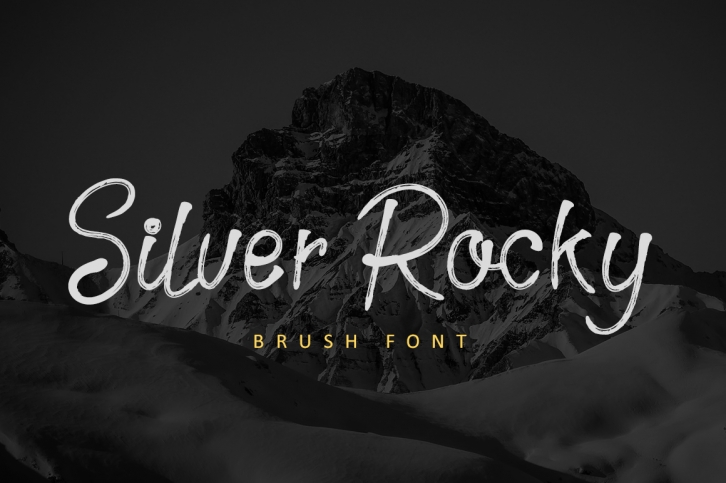 Silver Rocky - Brush Font Font Download