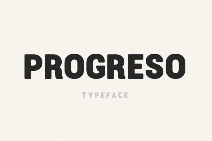 Progreso Typeface Font Download