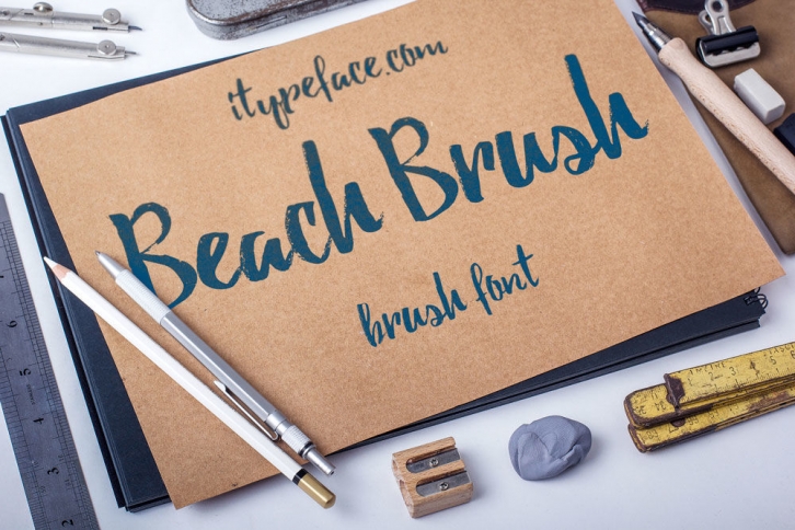 Beach Brush Font Font Download