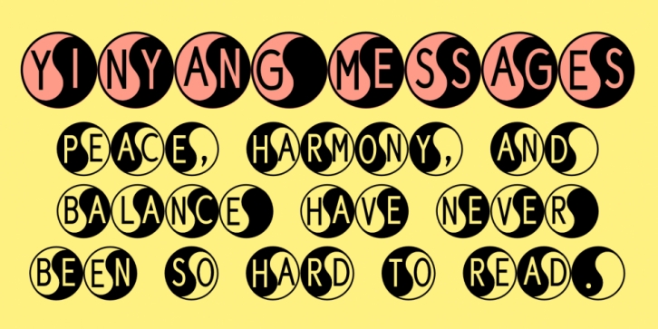 YinYangMessages Font Download