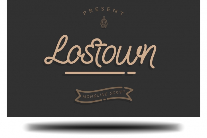 Lostown Monoline Script Font Download