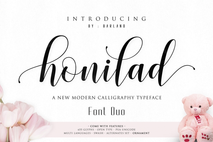 Honilad Script Font Duo Font Download