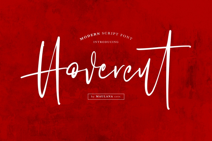 Hovercut Brush Script Font Font Download