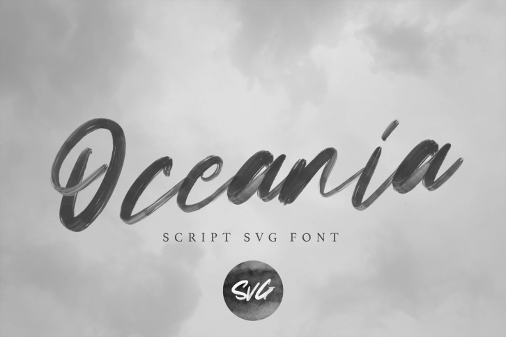 Oceania | Script Svg Font Font Download