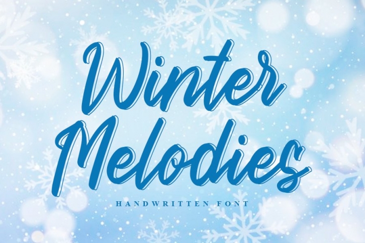 Winter Melodies | Modern Handwritten Font Font Download