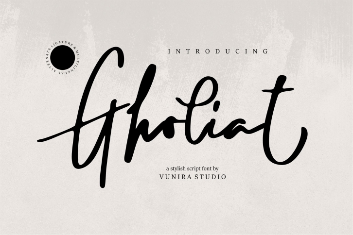 Gholiat | Stylish Script Font Font Download