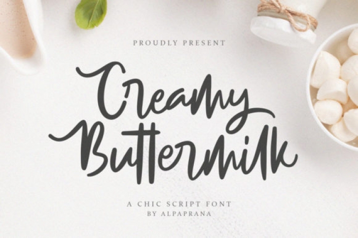 Creamy Buttermilk Font Download