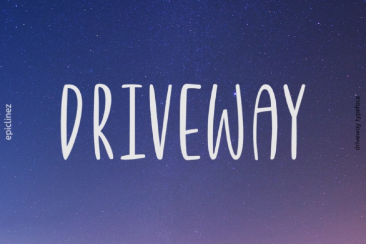 Driveway Font Download