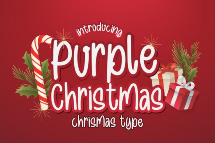 Purple Christmas Font Download